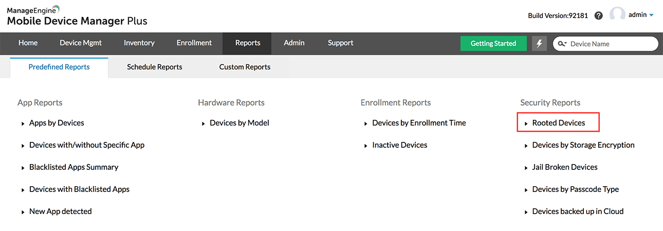 Detection rooted devices