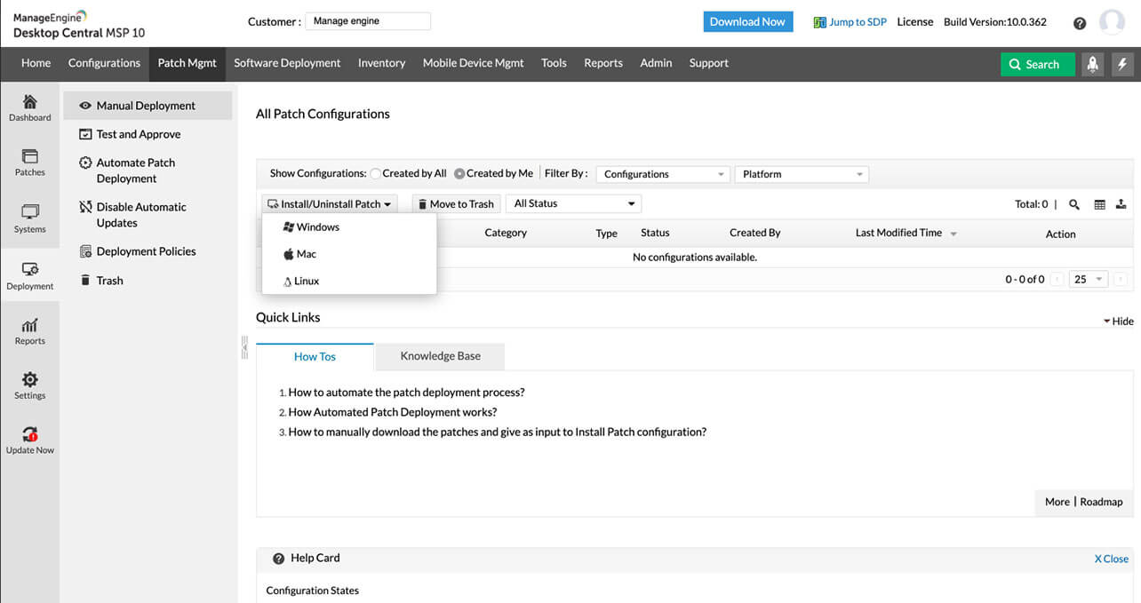 Processus de gestion des correctifs