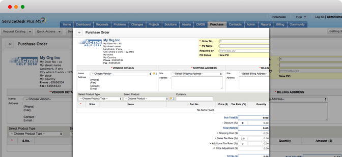 automated Purchase order